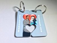 MY OTHER HALF HEART KEY CHAINS - Pair